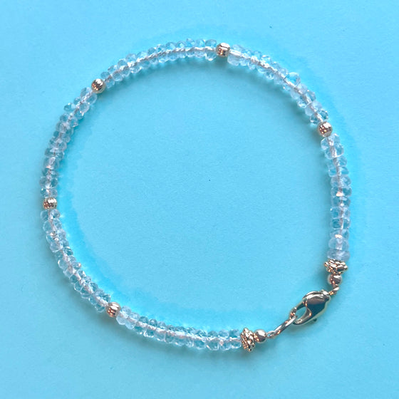 Aquamarine bracelet