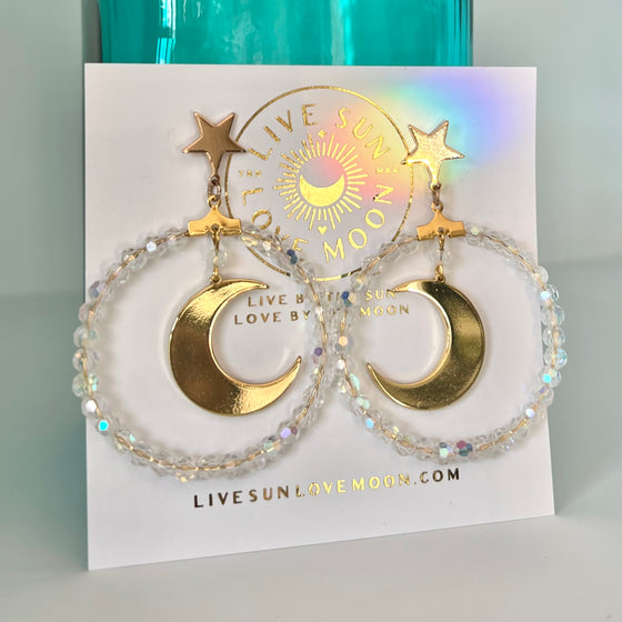 Starry Skies Clear earrings