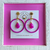 Magical Magenta earrings