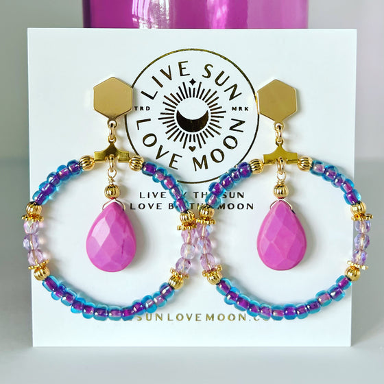 Pink Rock earrings