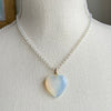 Gemstone Heart necklace- Opalite