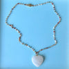 Gemstone Heart necklace- Adventurine