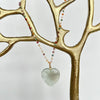 Gemstone Heart necklace- Rainbow Flourite