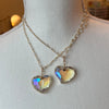 Chrissy Crystal Heart necklace