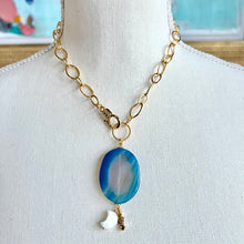  Agate slice necklace