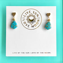  Turquoise Heart earrings