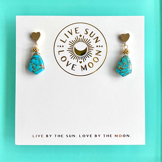 Turquoise Heart earrings