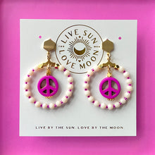  Pink Peace earrings