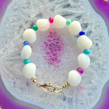  Milk Glass Nugget Bracelet